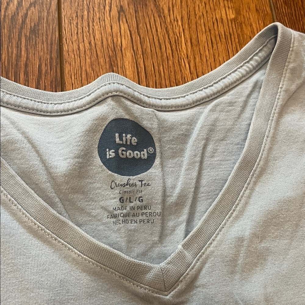Life is Good Blue Graphic Dog Days T-Shirt Large - Picture 2 of 5